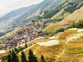 龙胜龙脊梯田风光