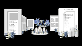 婚礼迎宾通道效果图