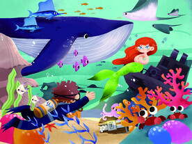 海底世界和人鱼