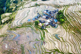 从江加榜梯田风光