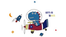  小恐龙抱枕矢量