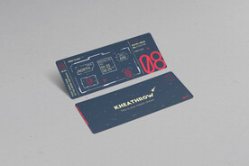 票根设计样机模板