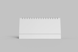 桌面横板台历样机模板
