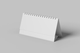 桌面横向台历样机模板