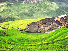 从江加榜梯田风光
