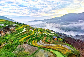 从江加榜梯田风光