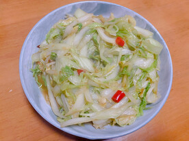 爆炒卷筒青青菜 