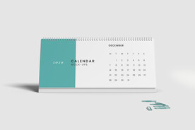 桌面台历样机模板