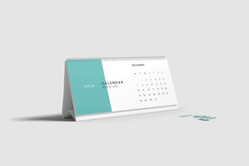 桌面台历样机模板