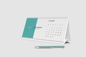 桌面台历样机模板