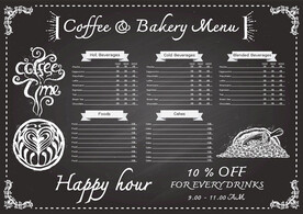 咖啡厅菜单