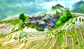 从江加榜梯田风光