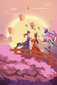 七夕插画