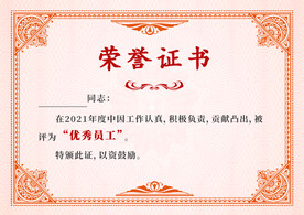 荣誉证书聘书模板