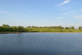 蓝天白云农村原生态老家乡村美景