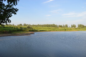 蓝天白云农村原生态老家乡村美景