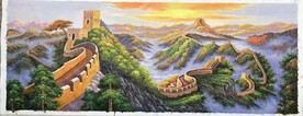 油画长城