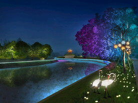 网红一江二岸亮化效果图