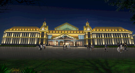 楼体亮化夜景效果图