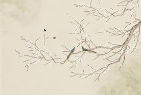 花鸟背景墙