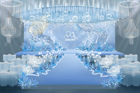 蓝色婚礼效果