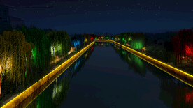 一何二岸夜景效果图