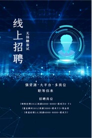 线上招聘海报