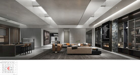 展厅 装潢效果图 3D建模  