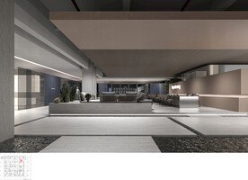 展厅 装潢效果图 3D建模  