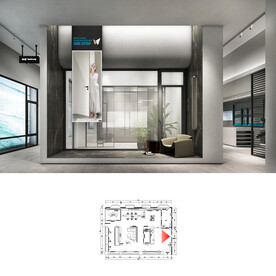 无主灯 展厅效果图   全屋定