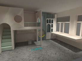 灯光模拟 无主灯出光效果   