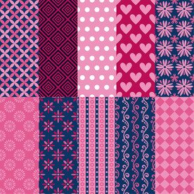 花背景 布艺 花朵 底纹 花边