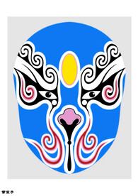 雷震子 脸谱 京剧