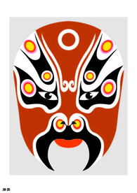 后羿 脸谱 京剧