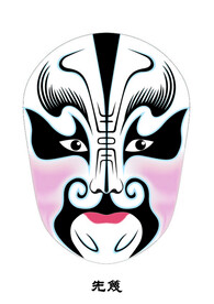 先篾 脸谱 京剧