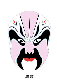 廉颇 脸谱 京剧
