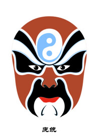 庞统 脸谱 京剧