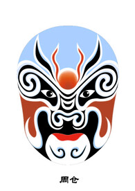 周仓 脸谱 京剧