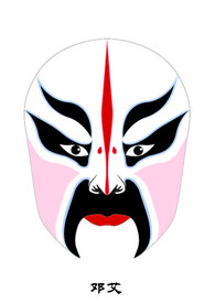 邓艾 脸谱 京剧