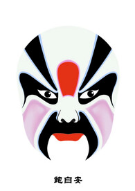 鲍自安 脸谱 京剧