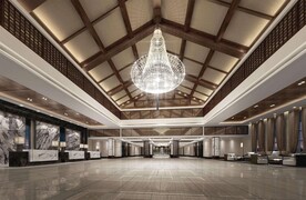 新中式大厅效果图