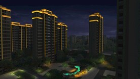 住宅夜景效果图
