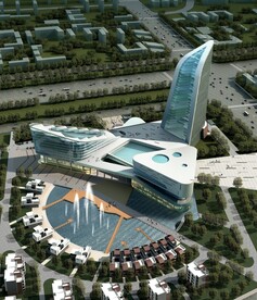 商业办公建筑鸟瞰