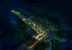 特色小镇夜间效果图