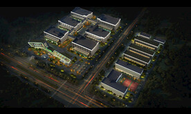 房地产楼体建筑效果图居住