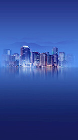 城市霓虹灯夜景