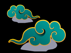 轻奢风国潮祥云