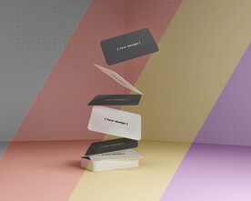 卡片展示样机模板