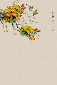 复古工笔画中国风