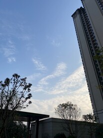 小区的蓝天白云